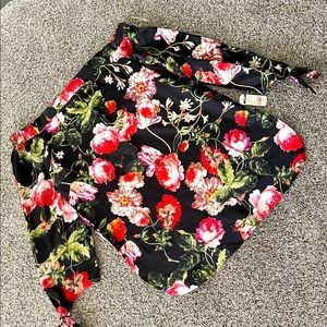 Satin floral top